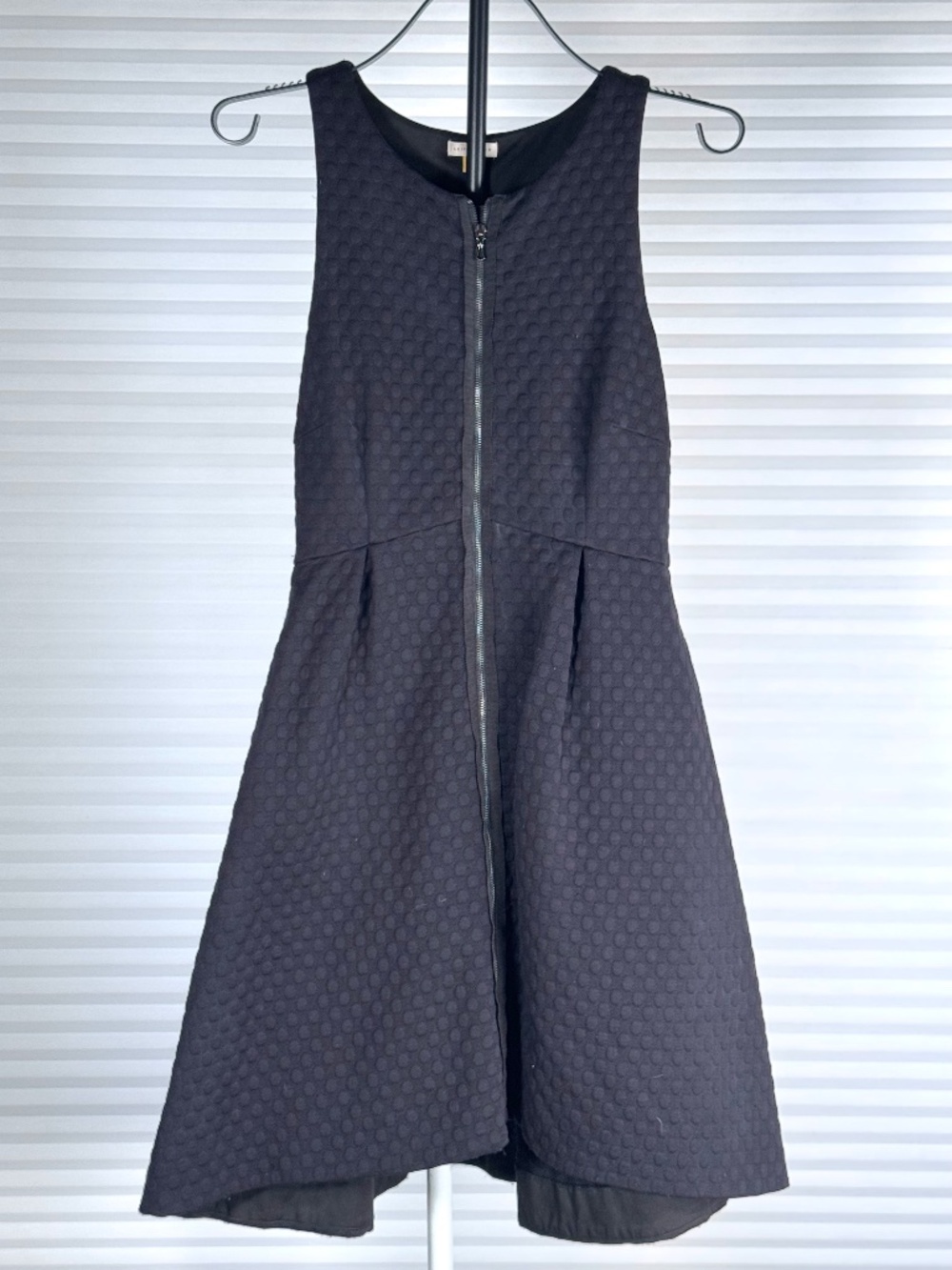 Leifsdottir Black Textured Fit & Flare Dress Size 4